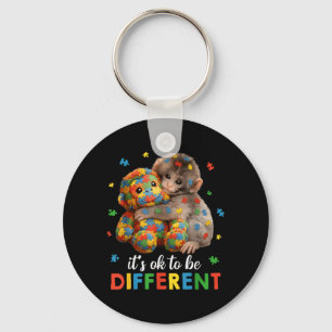 Chaveiro Ser Diferente Conscientização do Autismo Macaco So