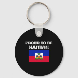 Chaveiro Ser Haitiano - Bandeira do Haiti Anti-Racismo