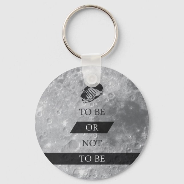 Chaveiro Ser ou não ser aspas de Shakespeare (Frente)