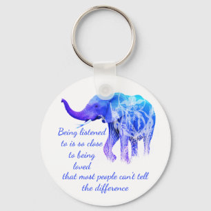 Chaveiro Ser ouvido como animal elefante de amor