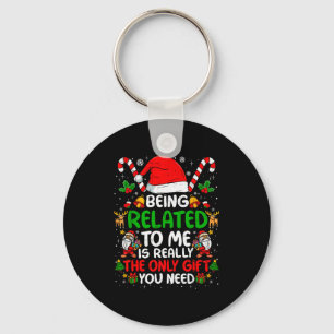 Chaveiro Ser Parente Meu Camisa de Natal Divertida Família 