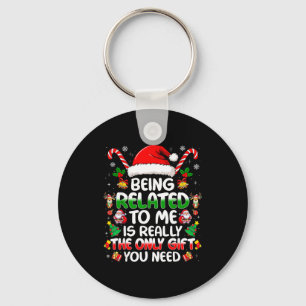 Chaveiro Ser Parente Meu Natal Divertido Família Xmas Roupa