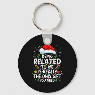Chaveiro Ser Parente Meu Piada De Natal Família Xmas Pa