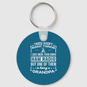 Chaveiro Ser um Avô de Rádio Amador Divertido Homem Velho