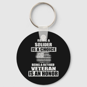 Chaveiro Ser Um Veterano Exército Americano Solider Indepen