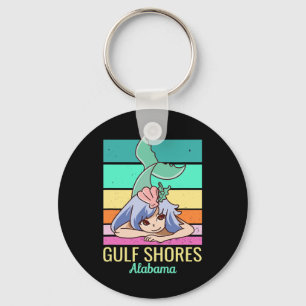 Chaveiro Sereia das Férias em Cuta do Golfo do Alabama