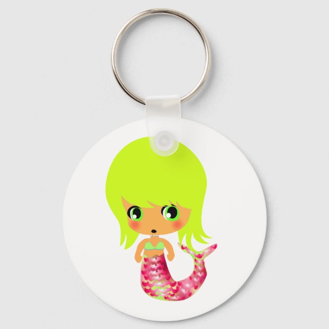 Chaveiro sereia mágica chibi 3 (Frente)