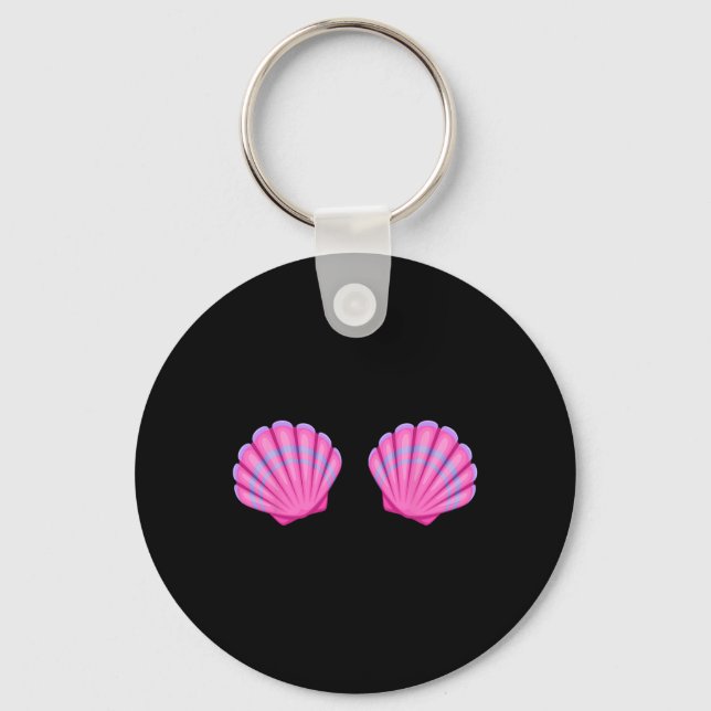 Chaveiro Sereia Sea Shell Bra Halloween Figurume Tee Rosa S (Frente)