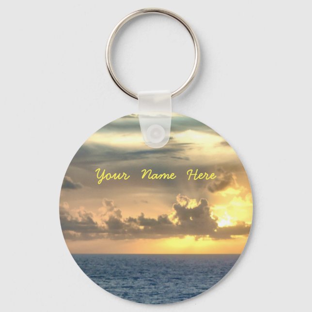 Chaveiro Serene Sunrise Personalizada (Frente)