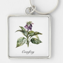 Chaveiro Serene Watercolor Comfrey, personalizada