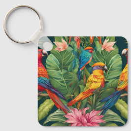 Chaveiro Serenidade do Jardim: Pássaro em Sangue