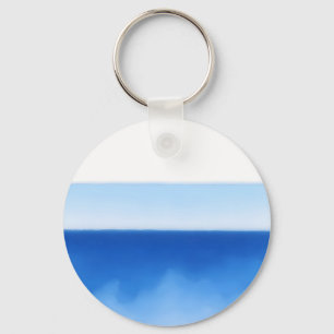 Chaveiro Serenidade Minimalista do Horizonte Oceânico em Aq