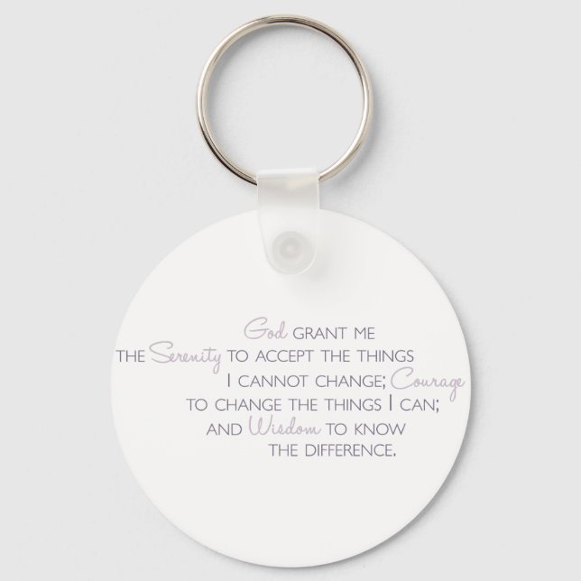 Chaveiro Serenity Prayer (Frente)