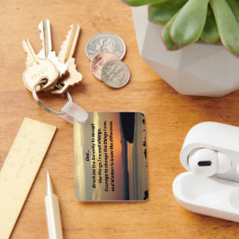 Chaveiro Serenity Prayer Orange Seascape Foto Sunset