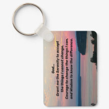 Serenity Prayer Pink Seascape Sunset