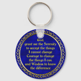 Chaveiro SerenityPrayer Dourado