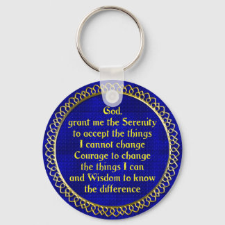 Chaveiro SerenityPrayer Dourado