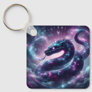 Chaveiro Serpente Cósmica Zodíaco Astrologia Galáxia
