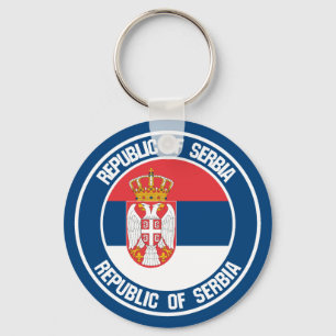 Chaveiro Sérvia Round Emblem