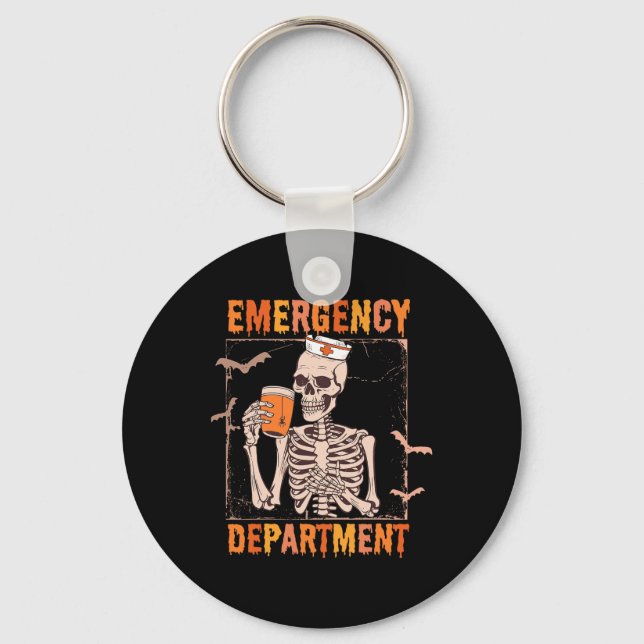 Chaveiro Serviço de Emergência Enfermeira de Halloween Roo (Frente)
