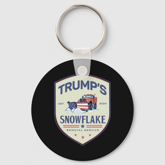 Chaveiro Serviço de Remoção de Floco de Neve do Trump Diver (Frente)
