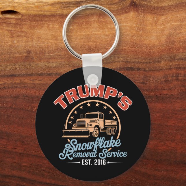 Chaveiro Serviço de Remoção de Flocos de Neve de Trump Trum (Frente)