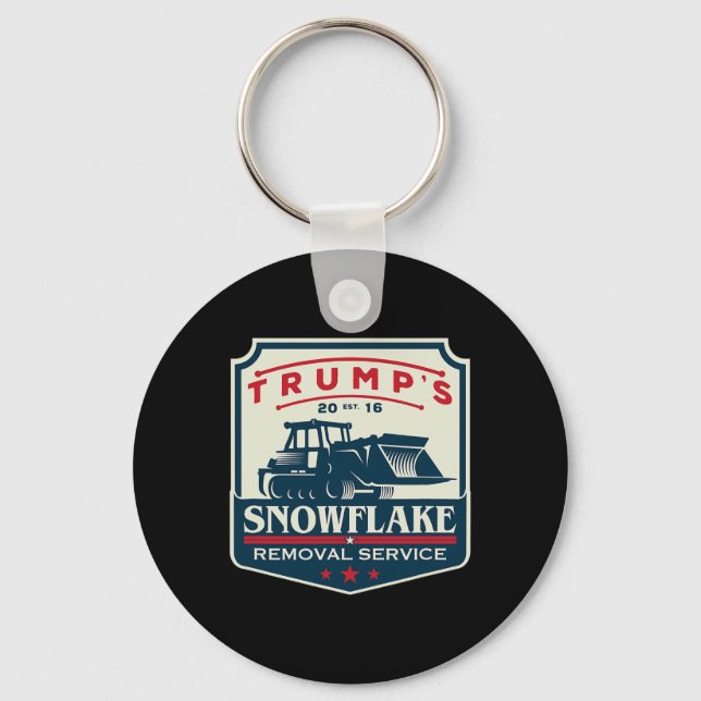 Chaveiro Serviço de Rmoval Snowflake de Trump Funny Donald  (Frente)