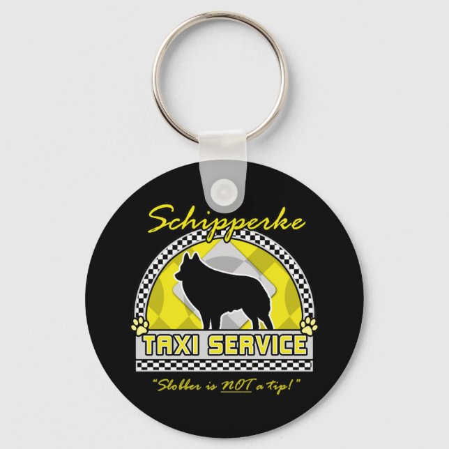 Chaveiro Serviço Schipperke Taxi (Frente)