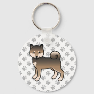 Chaveiro Sésamo Shiba Inu - Cão e patas bonitas