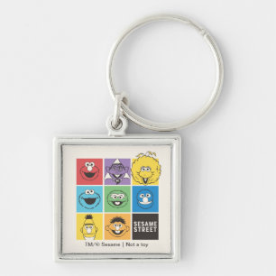 Chaveiro Sésamo Street Pals Blocos de cores