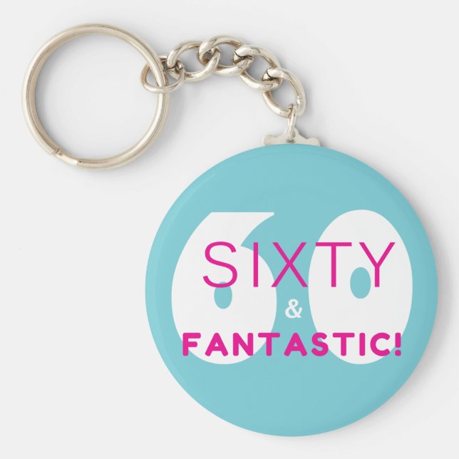 Chaveiro Sessenta e fantástica oferta de Festa de aniversár (Frente)