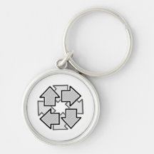 Setas no Sentido Horário Minimalista Geométrico Br