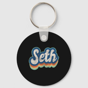 Chaveiro Seth Primeiro Nome Menino Estilo Vintage 70s 80s P