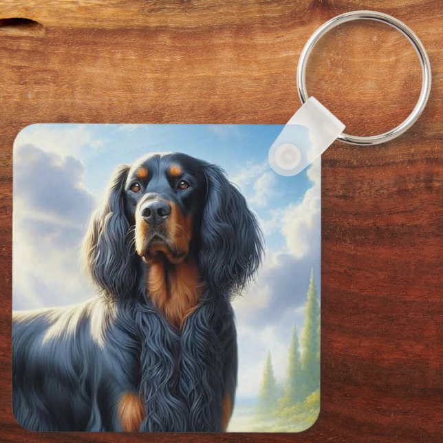 Chaveiro Setter Gordon (Verso)