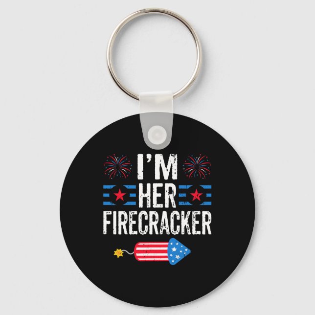 Chaveiro Seu Firecracker 4 De Julho Fogos Correspondendo Co (Frente)