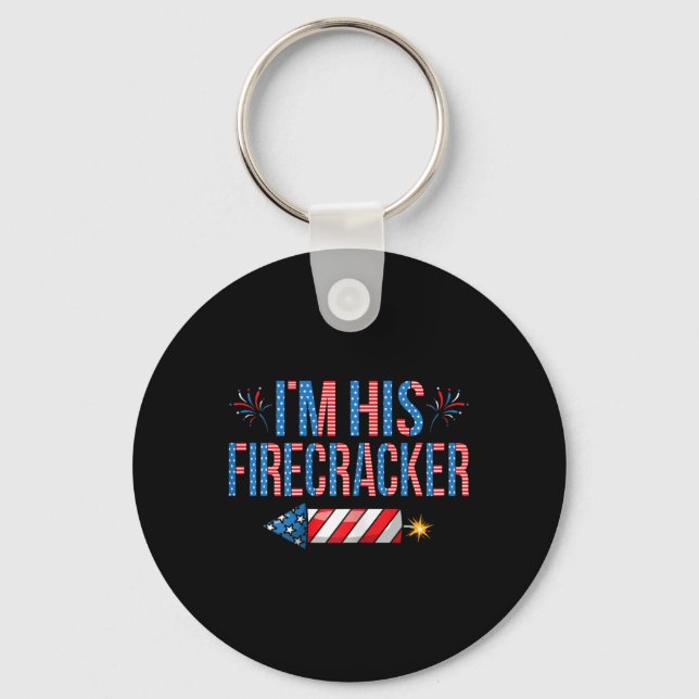 Chaveiro Seu Firecracker Em 4 De Julho Cortante Casal W (Frente)