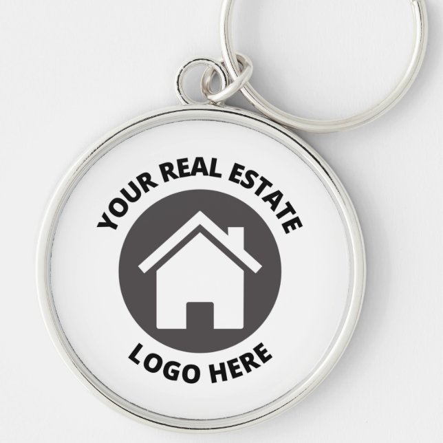 Chaveiro Seu logotipo imobiliário aqui (Frente)