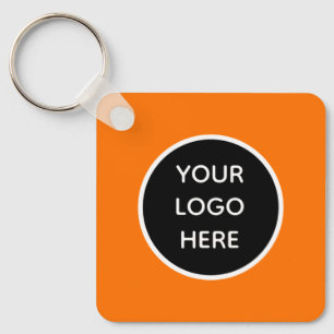 Chaveiro Seu logotipo Neon Orange Elegant Business