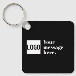 Chaveiro Seu logotipo ou imagem carregada e texto retrô edi
