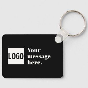 Chaveiro Seu logotipo ou imagem carregada e texto retrô edi