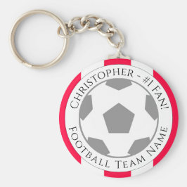 Chaveiro Seu nome e nome da equipe de futebol