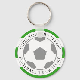 Chaveiro Seu nome e nome da equipe de futebol