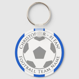 Chaveiro Seu nome e nome da equipe de futebol