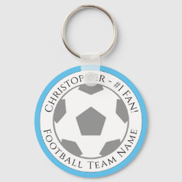 Chaveiro Seu nome e nome da equipe de futebol