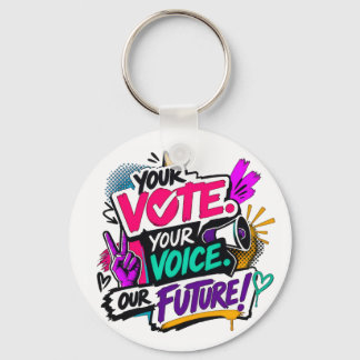 Chaveiro Seu Voto. Sua Voz. Nosso Futuro!