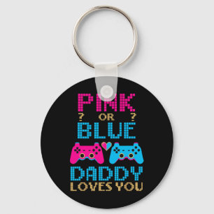 Chaveiro Sexo Cor-De-Rosa Ou Azul Revelar O Pai De Jogo De