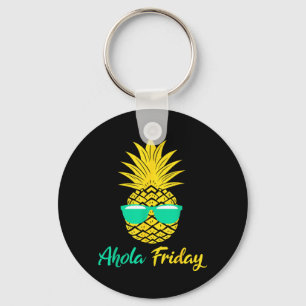 Chaveiro Sexta-feira Aloha Abacaxi Fruta de Verão Abacaxi