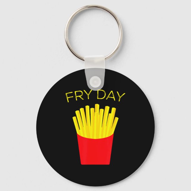 Chaveiro Sexta-feira, Batatas Fritas, Tgif Graças a Deus É  (Frente)