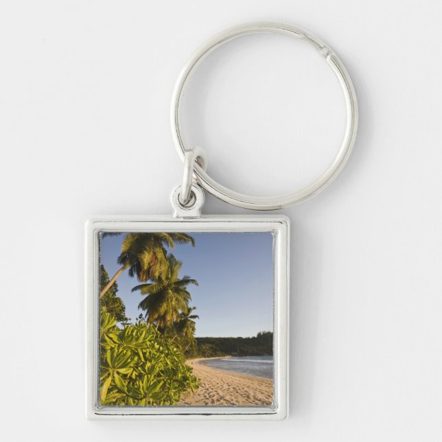 Chaveiro Seychelles, Ilha de Mahe, praia de Anse Takamaka, (Frente)