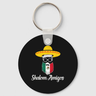 Chaveiro Shalom Amigos - Judeu Mexicano Hanukkah Cinco De M